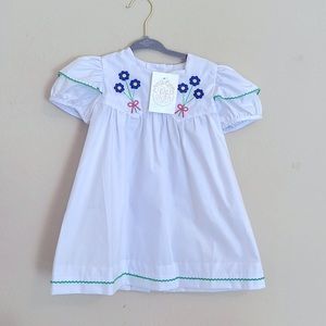 NWT Beaufort Bonnet white flower embroidered Easter dress 2T